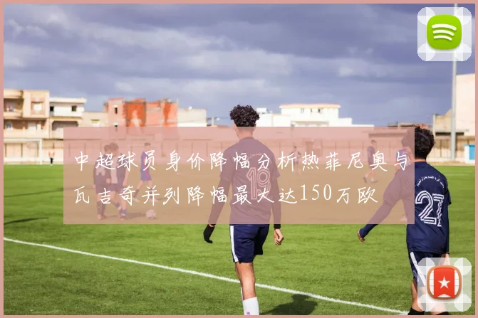 中超球员身价降幅分析热菲尼奥与瓦吉奇并列降幅最大达150万欧